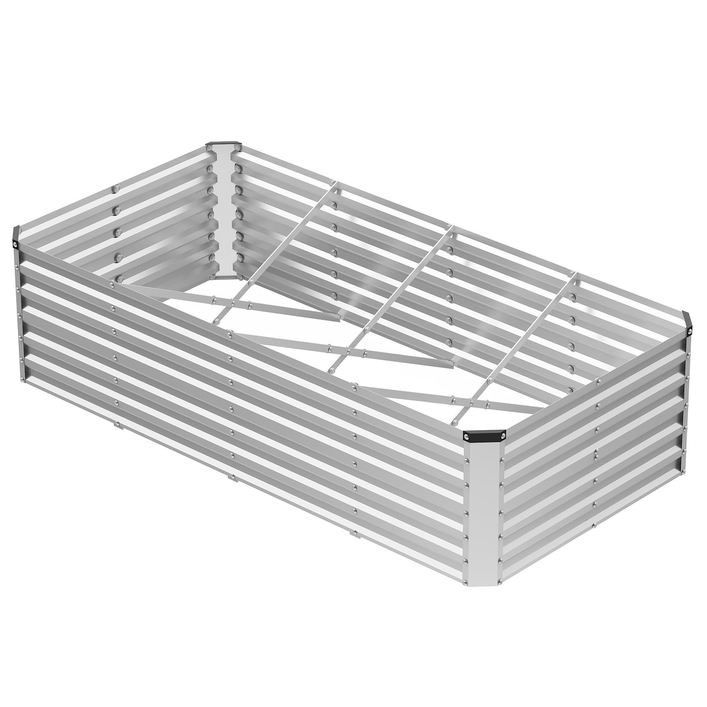 Galvanized Raised Garden Bed - Easy Assembly Metal Planting Box