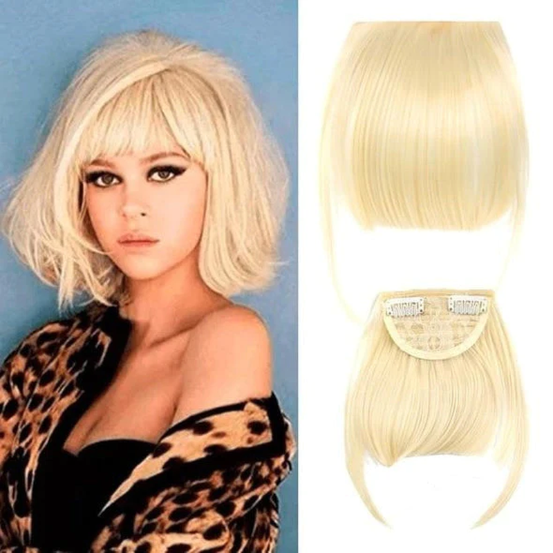 Synthetic Wigs for Women with Air Bangs and Sideburns - Multiple Colors
