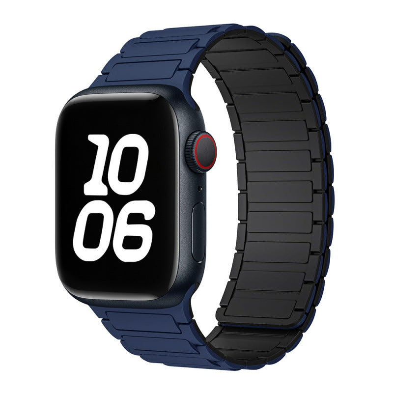 Magnetic Sports Silicone Watch Strap - Compatible with Apple Watch 38-49mm