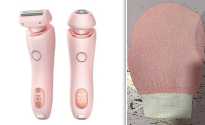 2 In 1 Hair Removal Epilator USB Rechargeable Trimmer Women Body