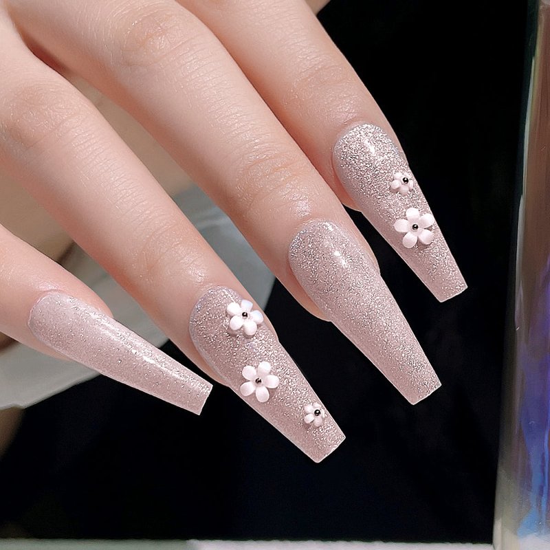 Fake Nail Patches with Jelly Glue - 24 Pieces