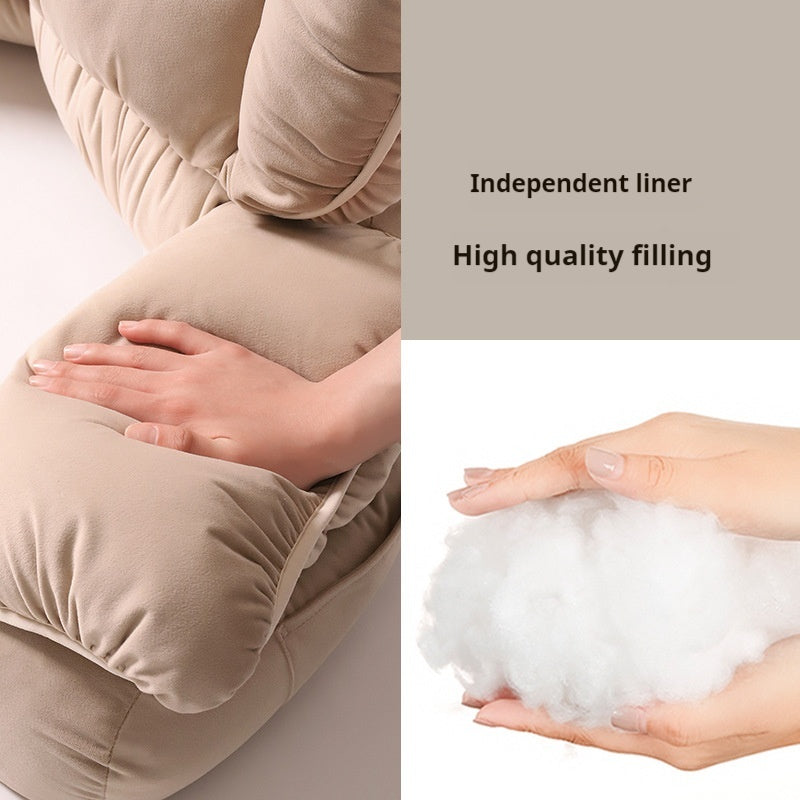 Backrest Pillow for Sofa Bed Support Cushion Neck and Waist Support