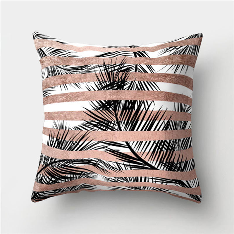 Velvet Leather Cushion Cover Sofa Pillowcase Modern Home Decor 45x45cm