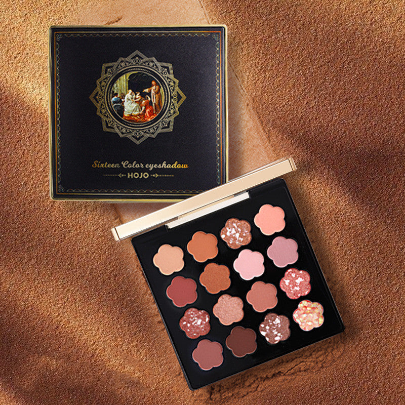 Greek Eyeshadow Palette 16 Colors Matte Shimmer Glitter Eye Makeup US