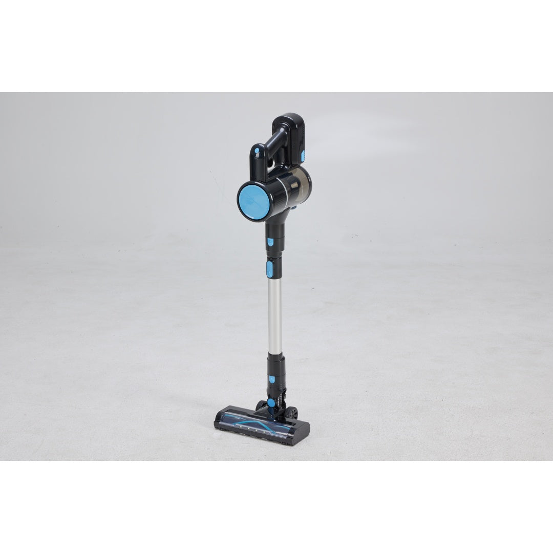 Cordless Stick Vacuum Cleaner with LED Light - Blue Silver