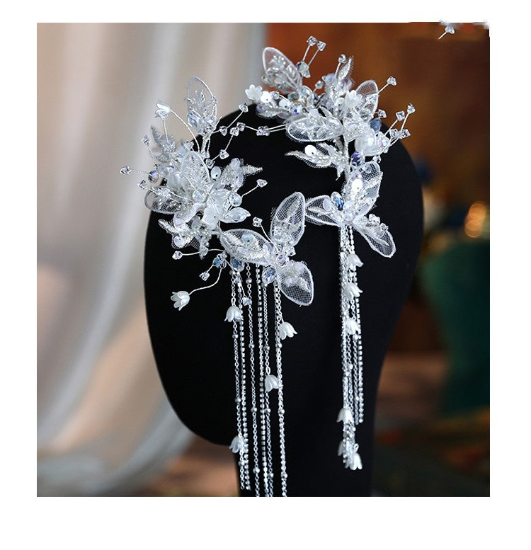 Pair of Silver or Gold Plated Hair Clips and Headbands - Bridal & Fashion Accessories