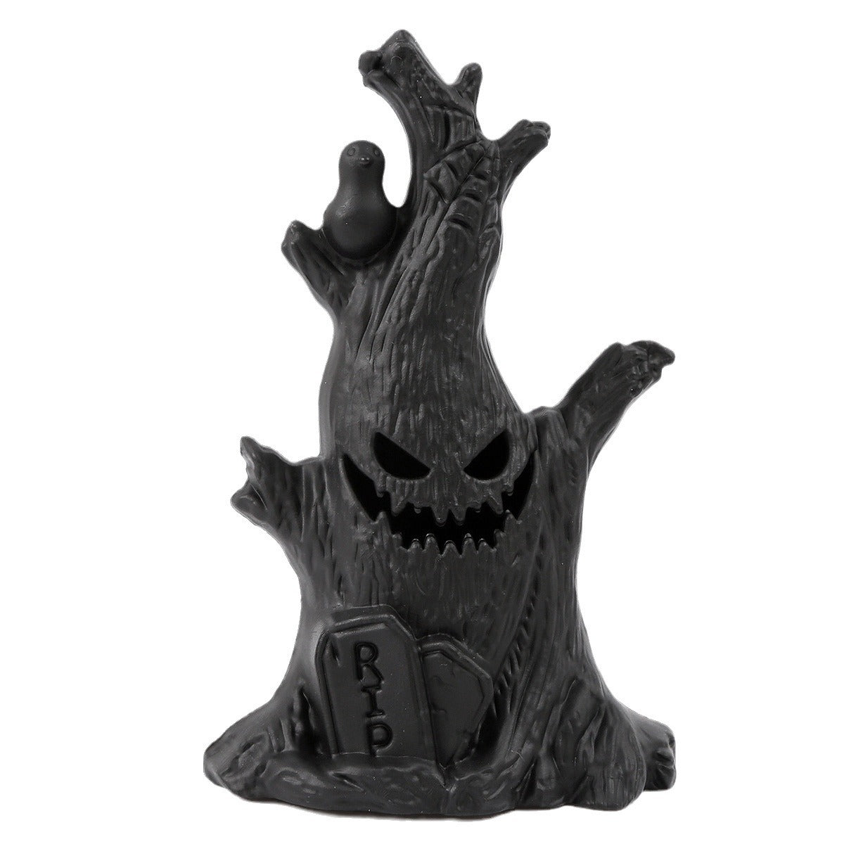 Halloween Pumpkin Lamp Ghost Tree Decoration - Plastic, 16cm