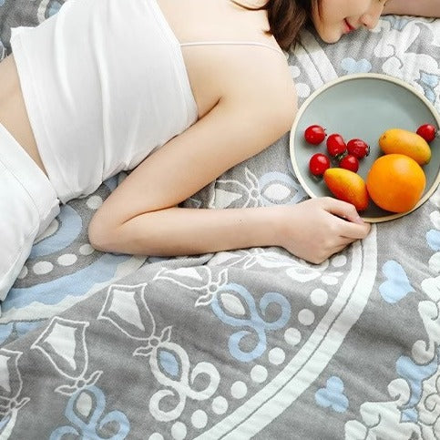 Pure Cotton Towel Blanket Bohemian Style - Multiple Sizes & Patterns