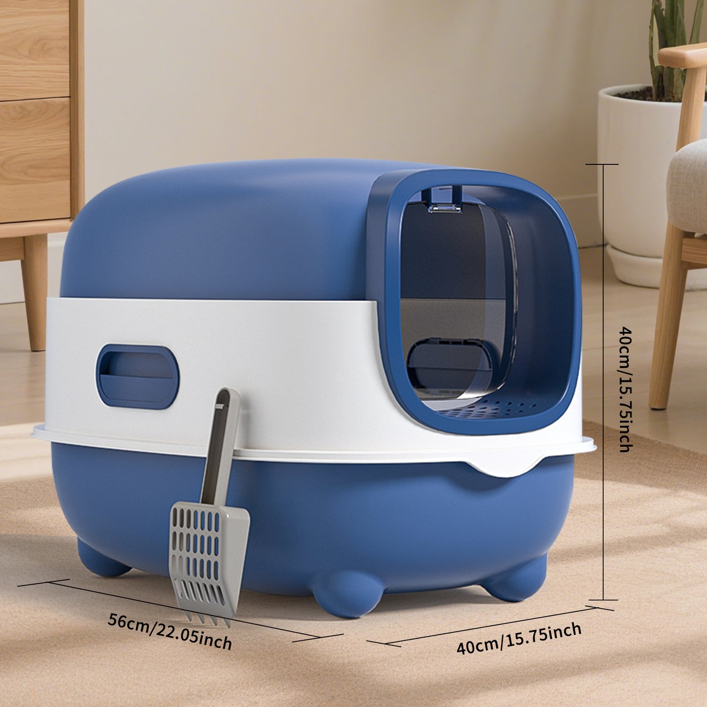 Self Pickup Cat Litter Box - E-Model Pet Furniture for Cats