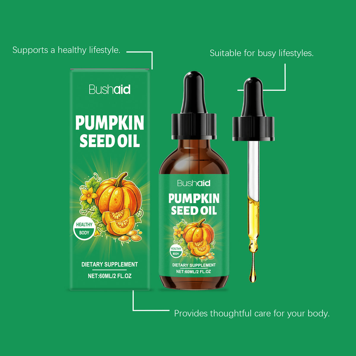 Pumpkin Seed Oil Drops 60ml