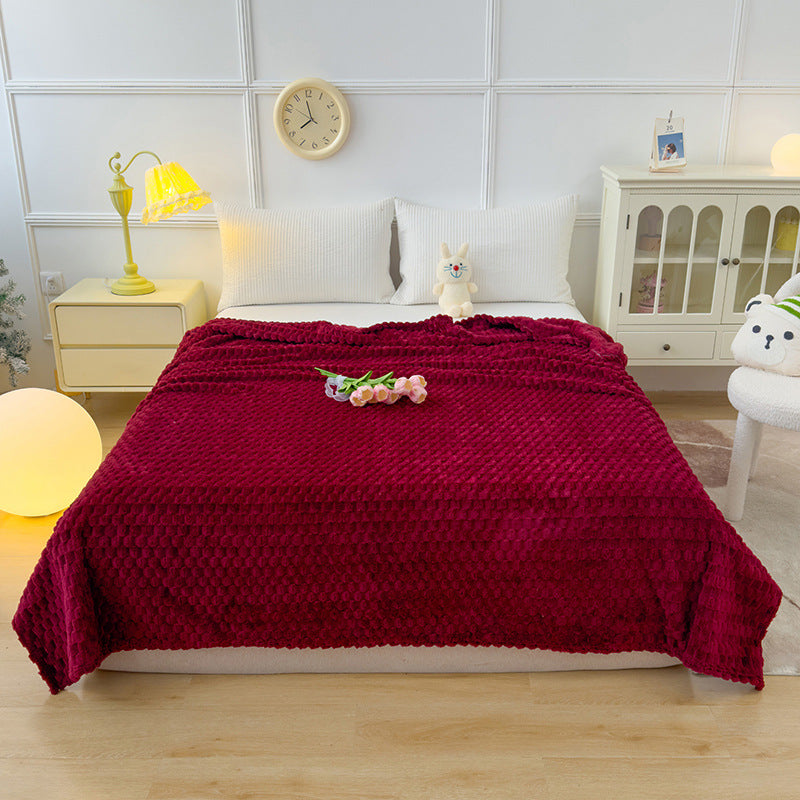 Car Office Air-Conditioning Blanket with Gold Turtle Velvet - Multi Color & Size