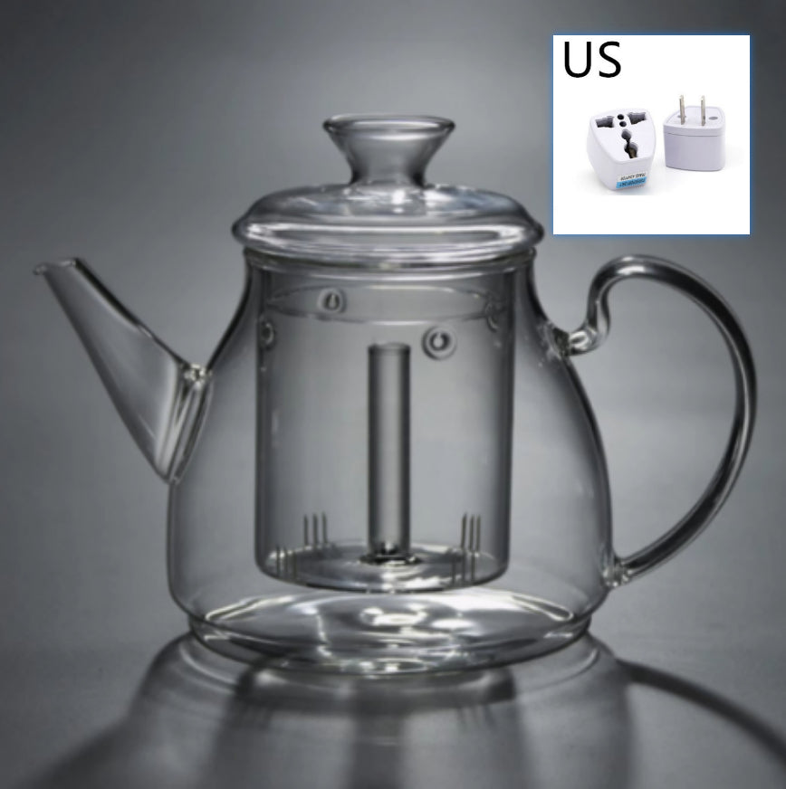 Large Capacity Glass Steam Teapot for Home Brewing - 1.5L