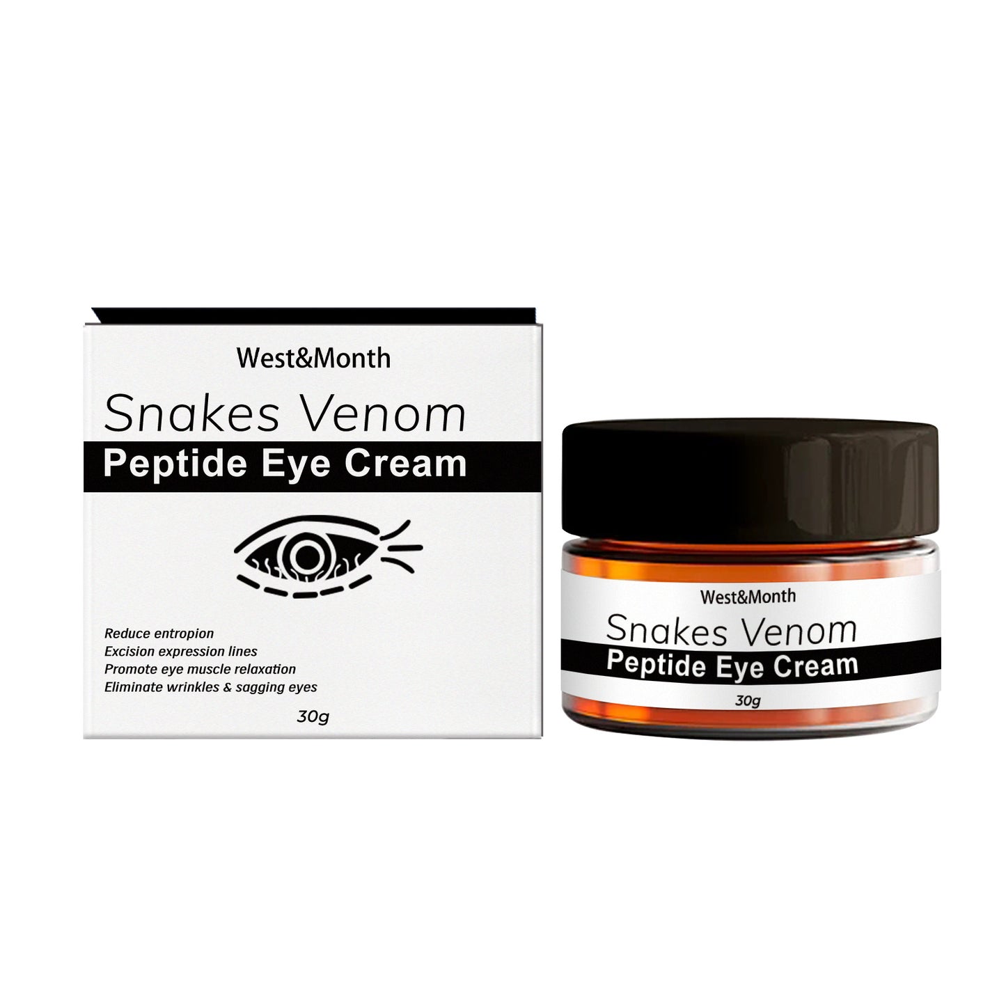Snake Venom Peptide Eye Cream - Fades Dark Circles & Eye Bags 30g