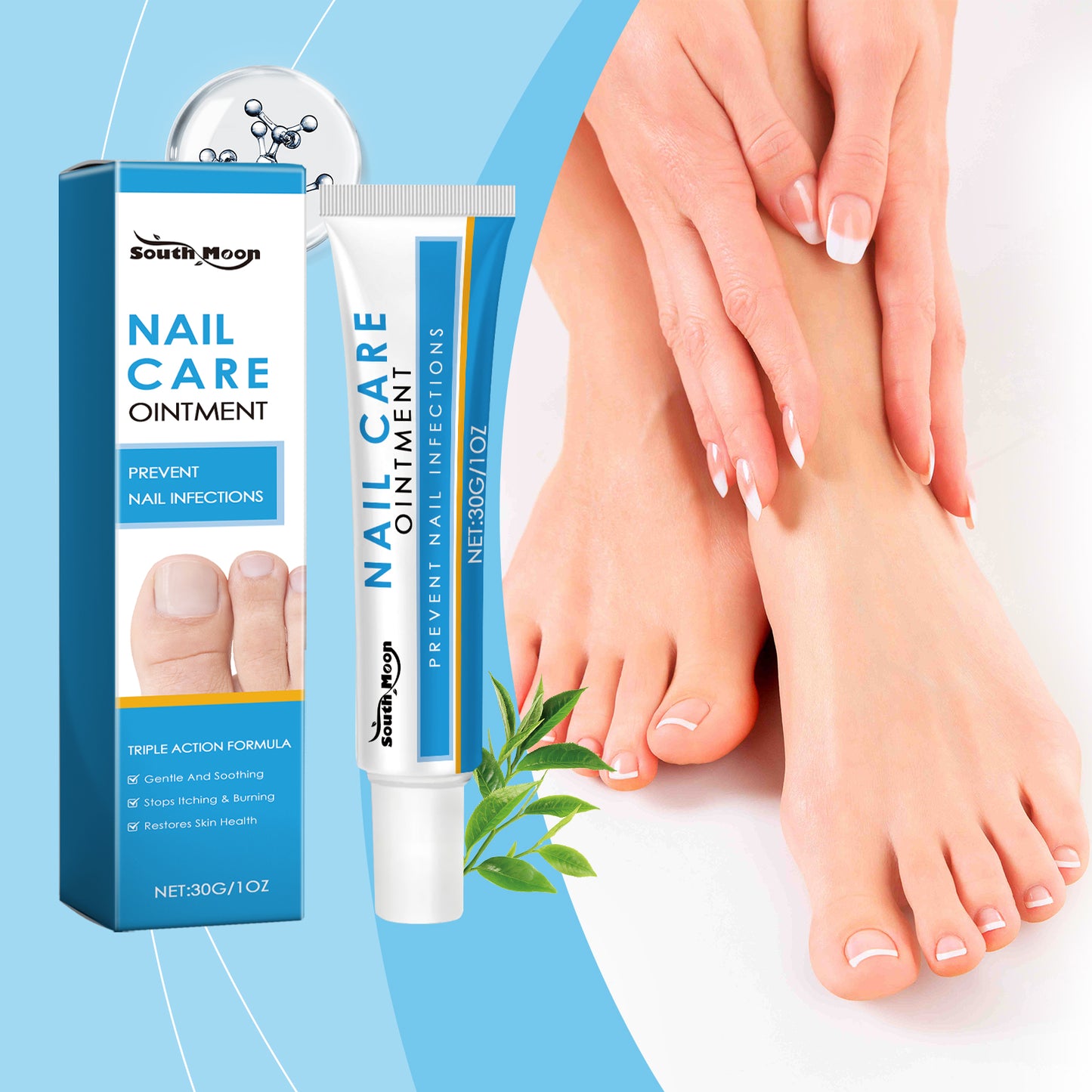 Nail Repair Care Cream - Moisturizing Tea Tree & Glycerin Treatment