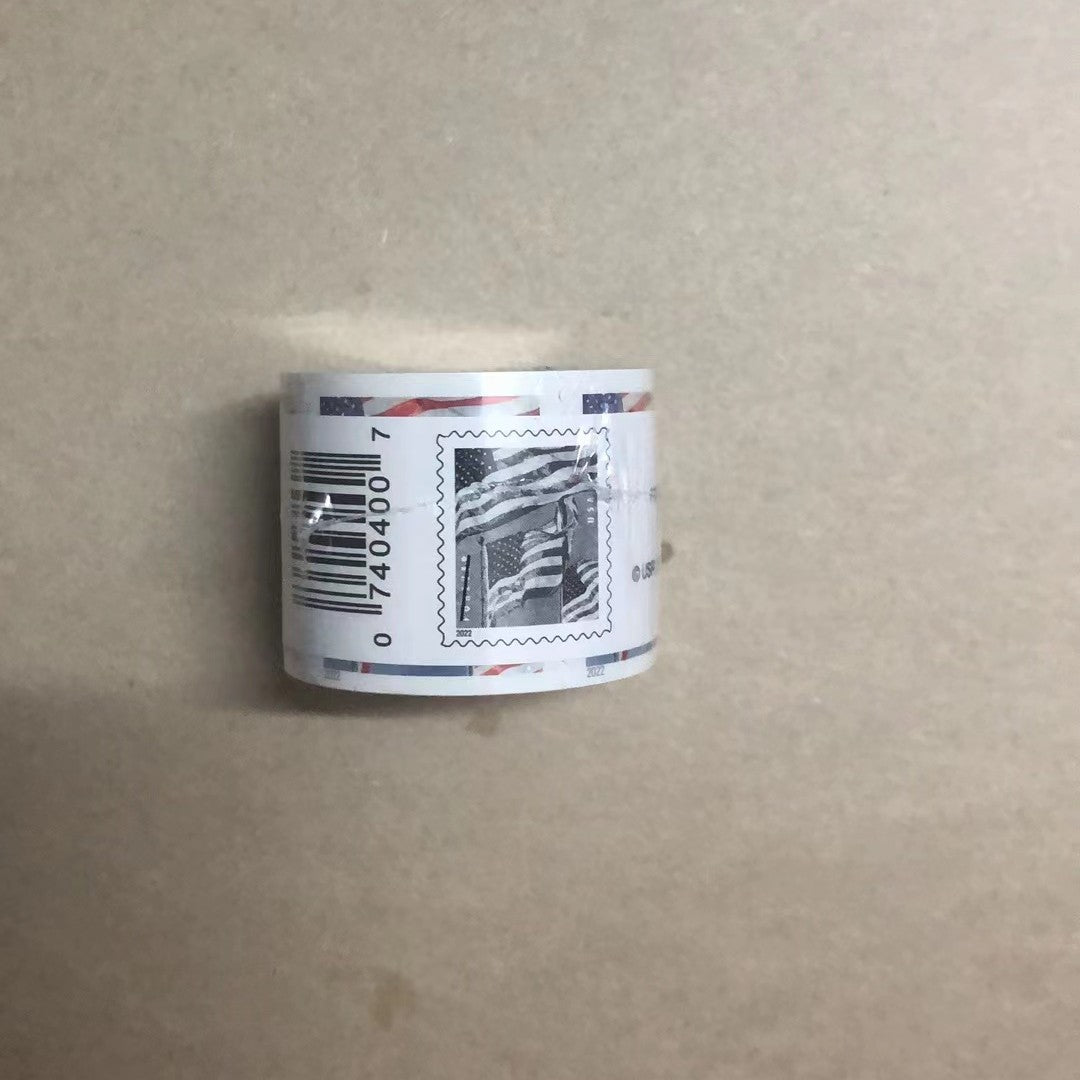 U.S. Flag Stamps - 1 Roll for Mailing and Collecting