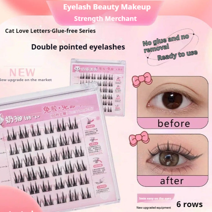 Self-Adhesive False Eyelashes - High-Quality Soft Eye Makeup Lashes
