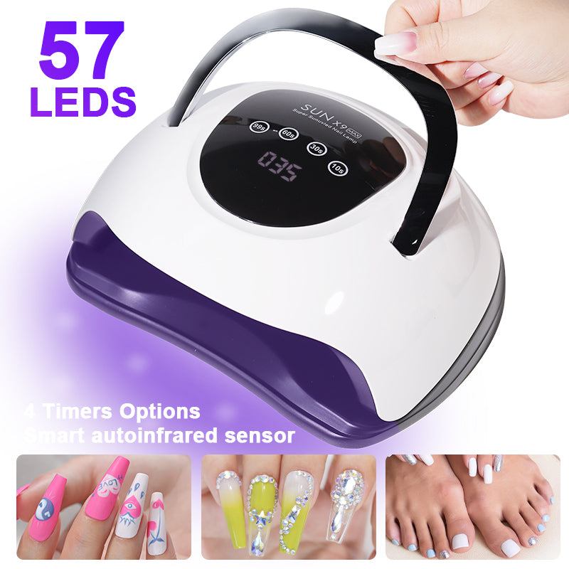 Professional UV LED Nail Lamp for Gel Polish with Automatic Sensor & 4 Timers