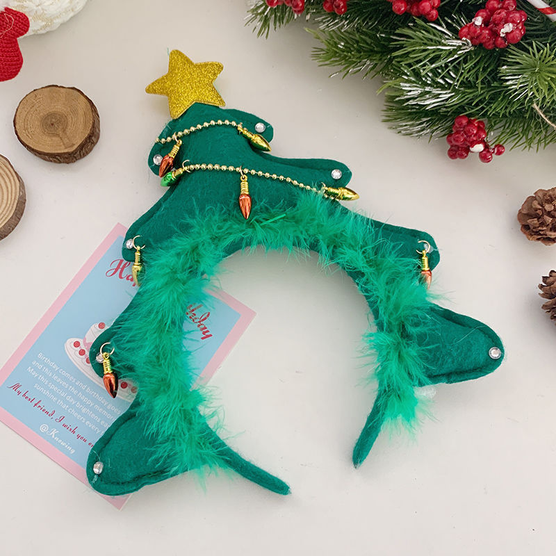 Christmas Light Headband for Women – Snowflake & Holiday Styles