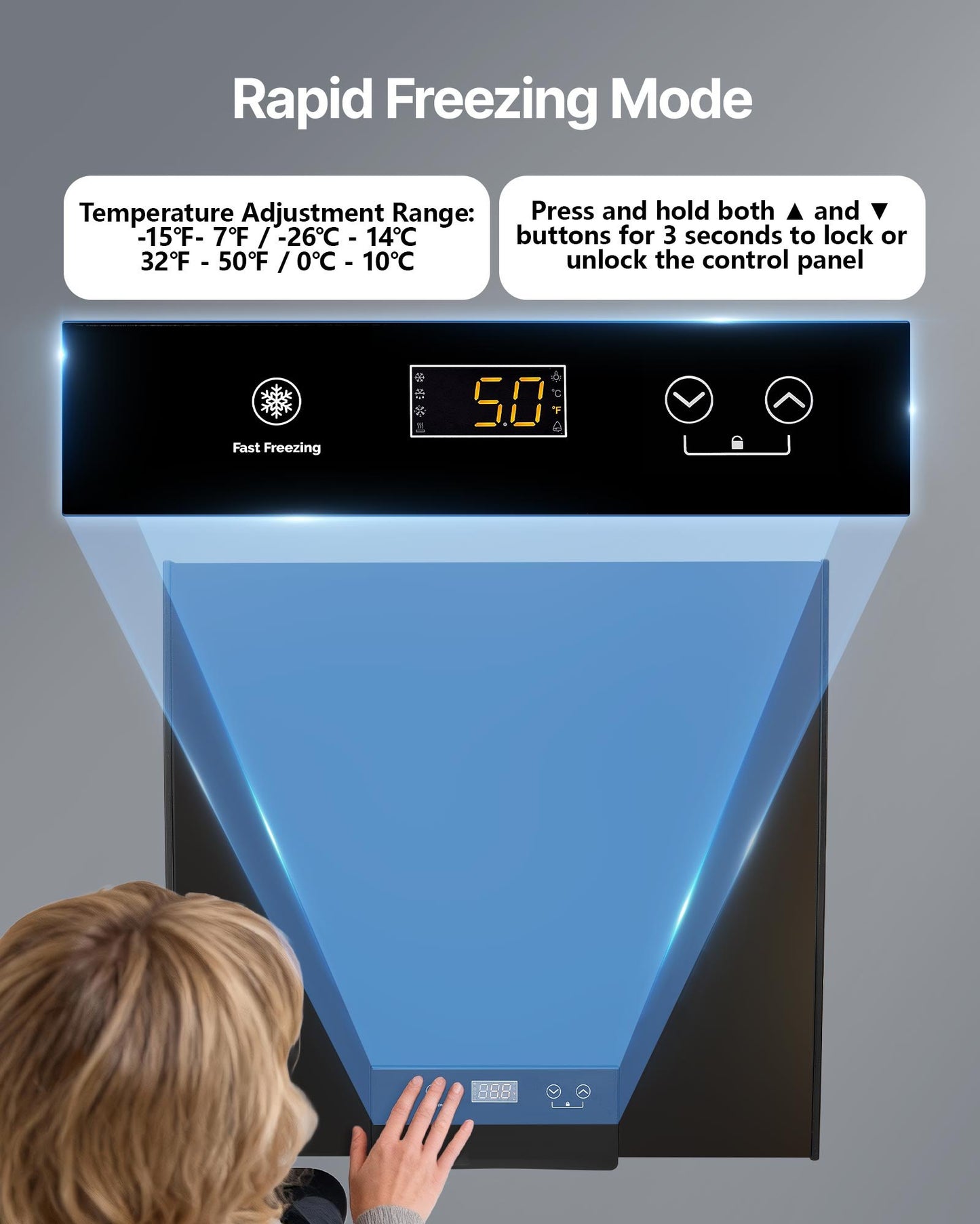 Vevor 3.3 Cu.ft Compact Chest Freezer - Energy Efficient Garage-Ready Freezer with Baskets