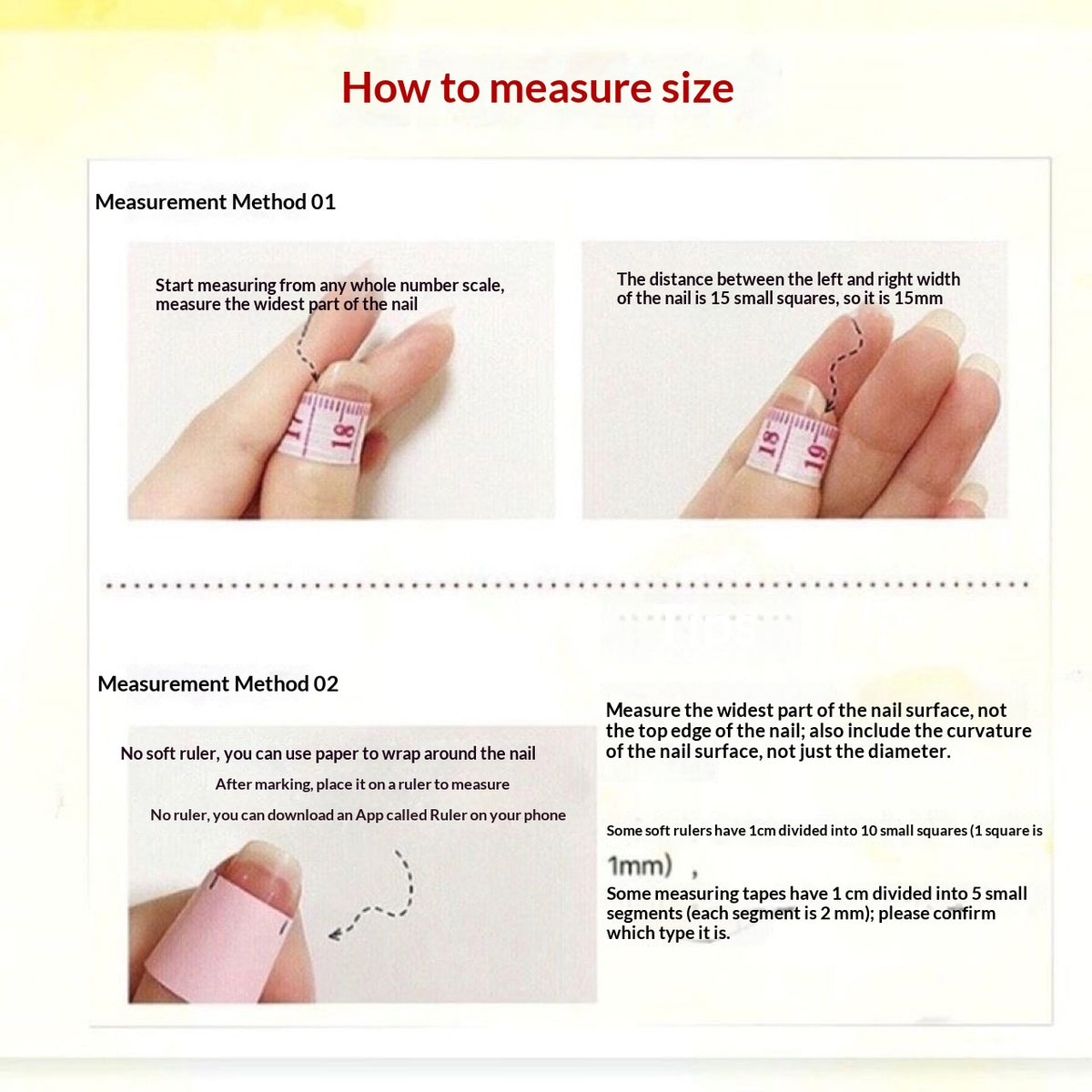 Removable Press-On Nails Kit with Cute & Elegant Designs for Universal Sizes