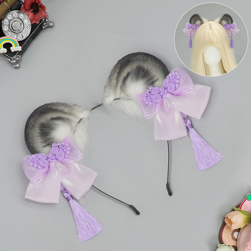 Cute Panda Headband - Handmade Plush Unisex Hair Accessory in Multiple Colors