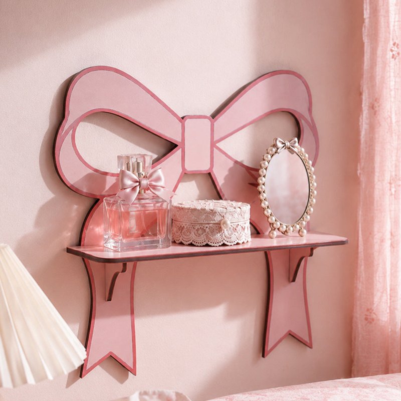 Wooden Bow-Shaped Wall Storage Shelf - Best-Selling Home Organizer
