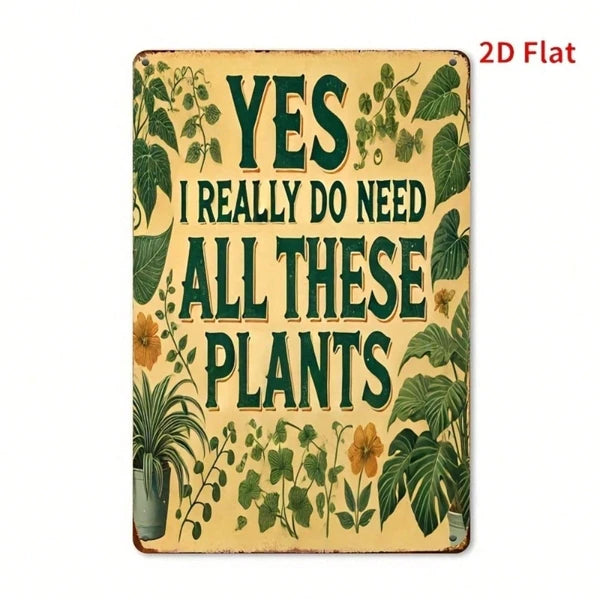 Metal Tin Sign Wall Decoration - 20 cm x 20 cm