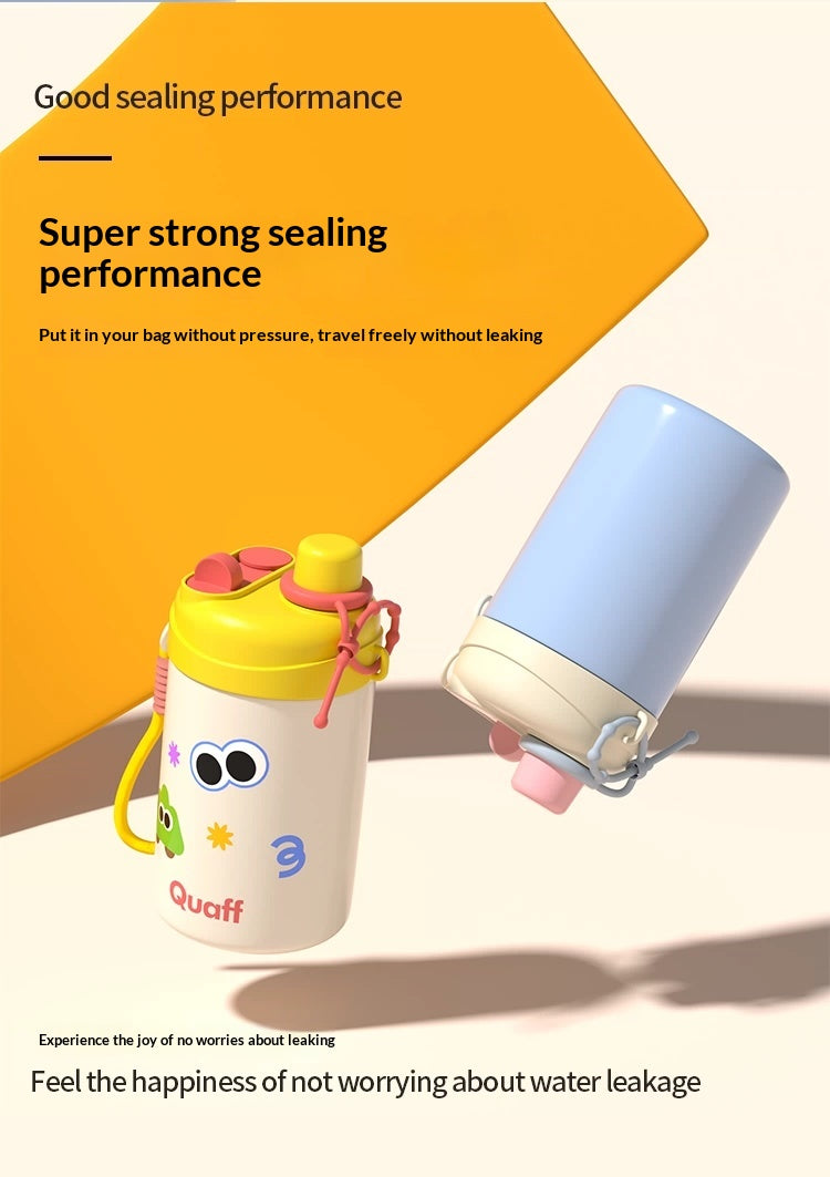 Insulated Stainless Steel Mug with Straw - Keeps Drinks Hot or Cold
