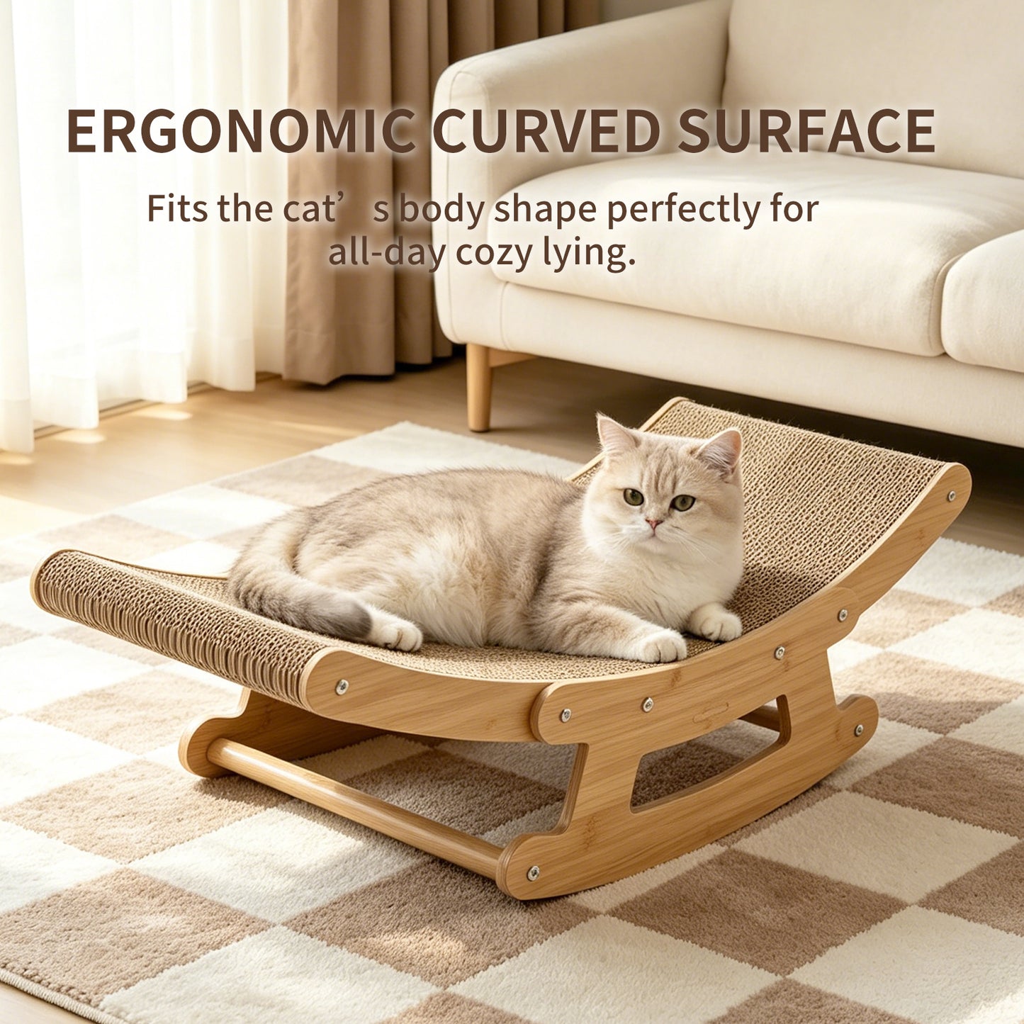 Pet Rocking Chair - Small & Large Sizes Self Pickup Pet Toy Set