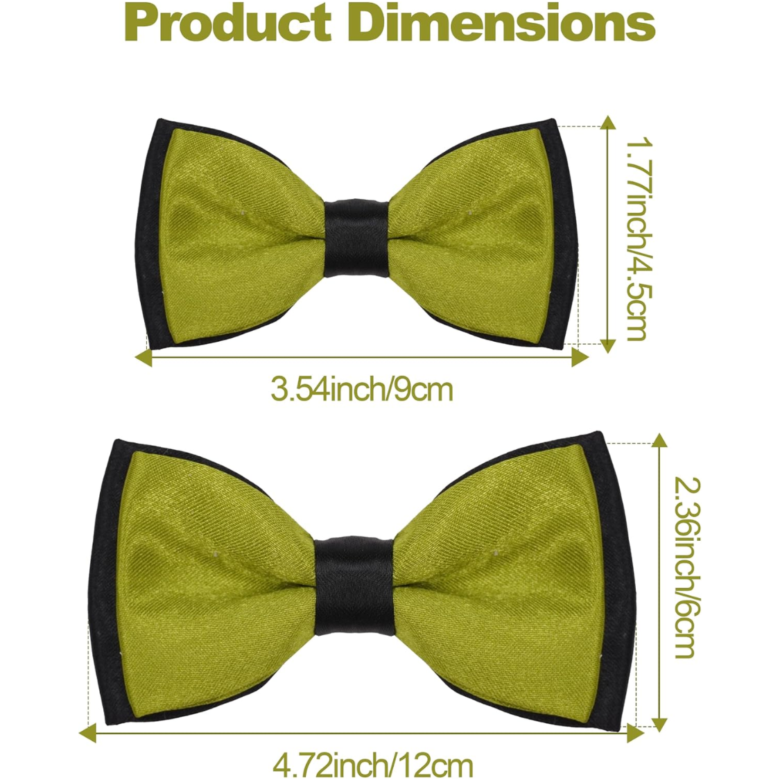 10 Pack Mixed Colors Dog Bowties for Medium & Large Dogs Slip-On Collar Accessories