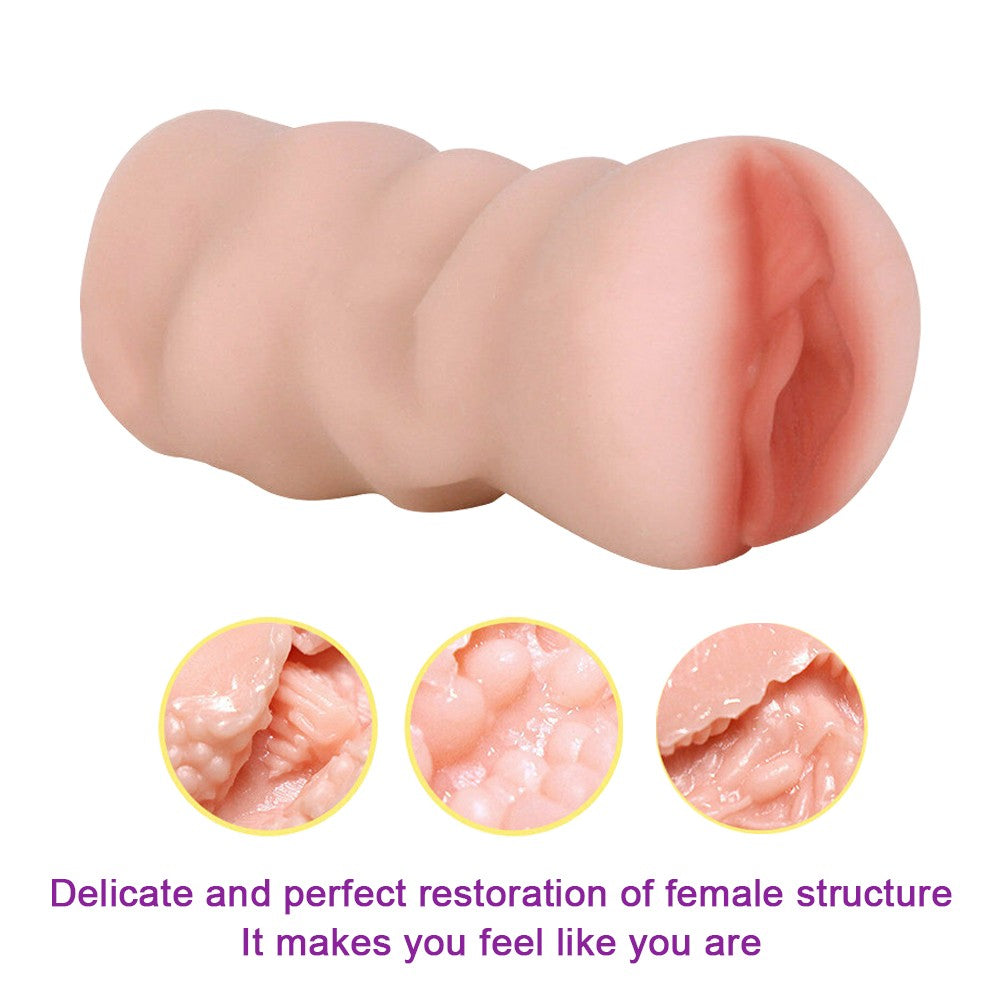 Realistic Male Masturbator Cup - Flesh Stroker Toy for Men