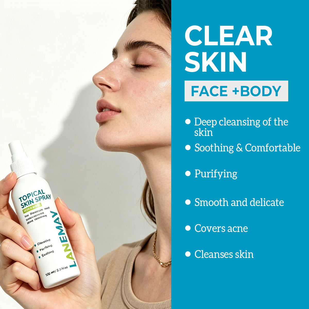 Pore-Clearing Facial & Back Oil-Control Spray 100ml