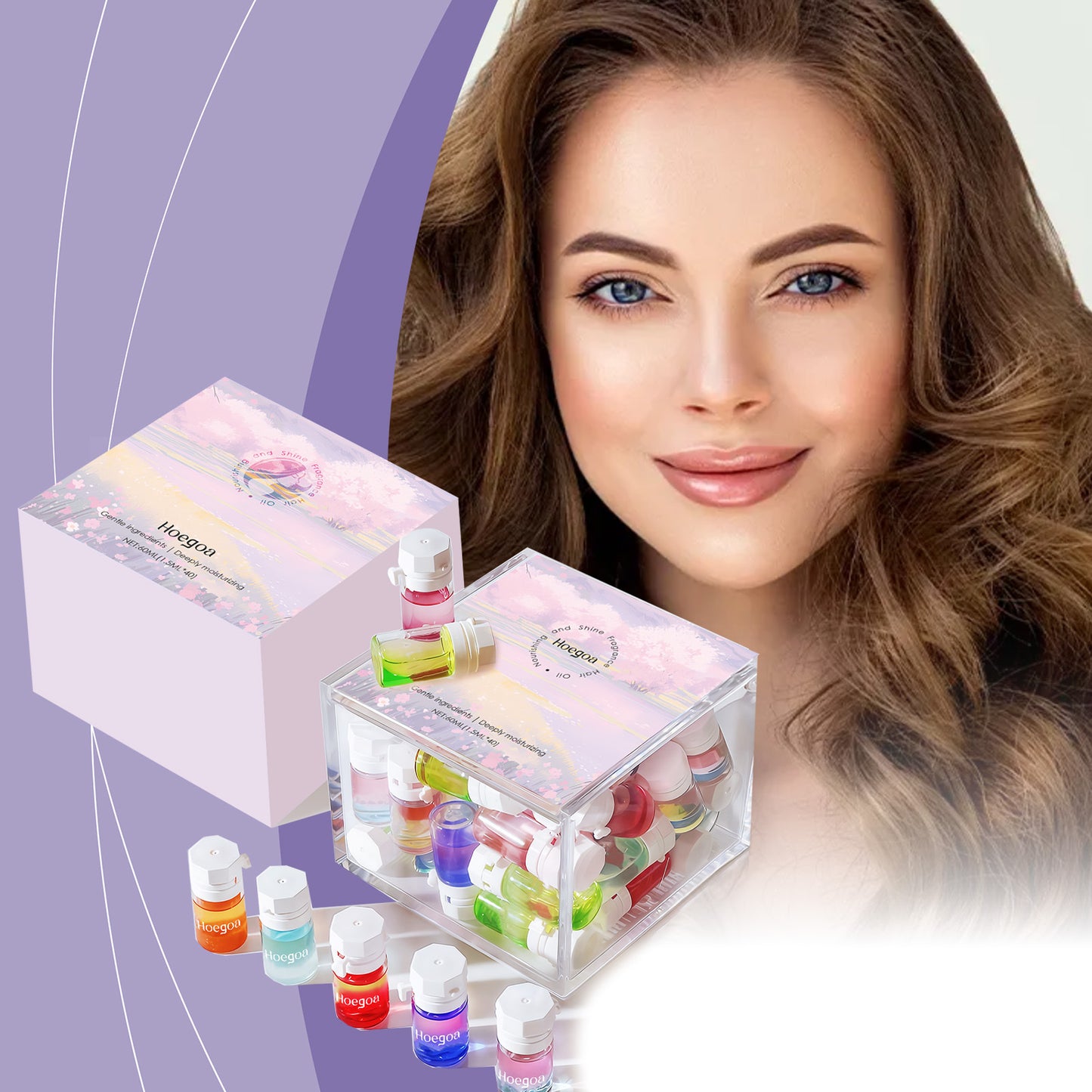 Hair Care Essential Oil Capsules 60ml Moisturizing Dry Hair Treatment