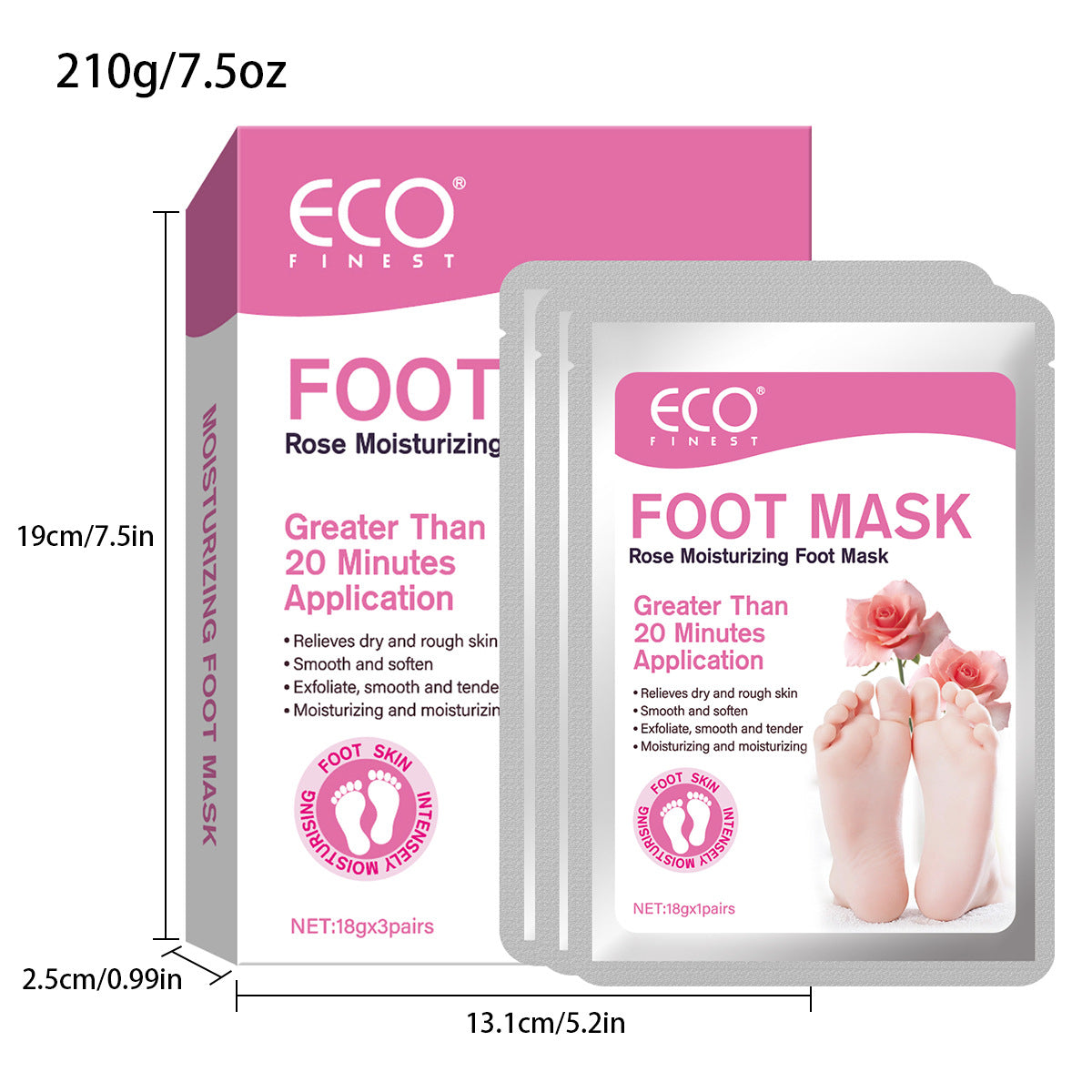 Lavender Foot Mask Exfoliating Moisturizing Repair