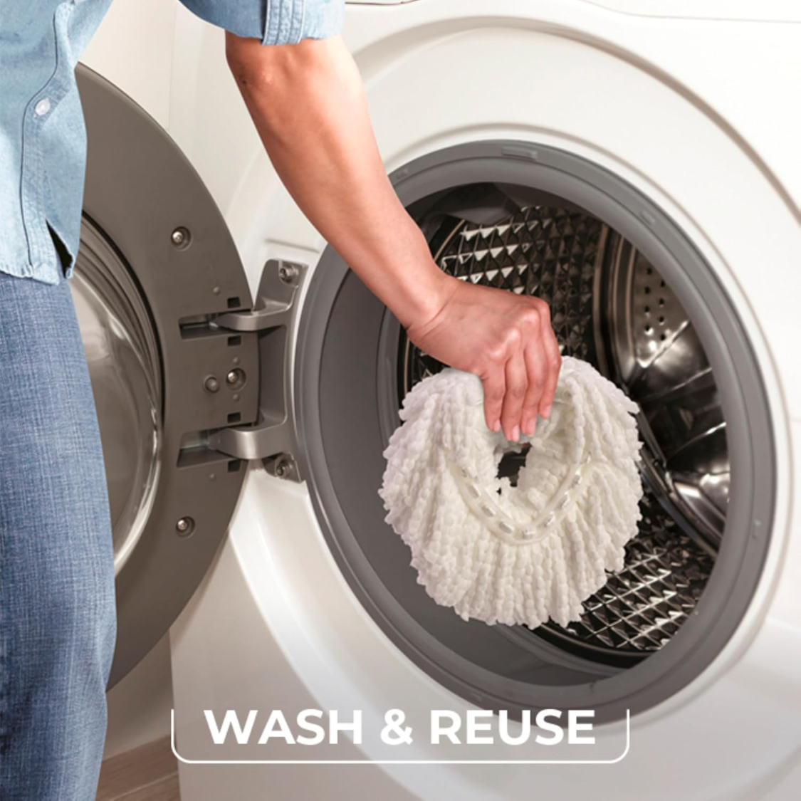 EasyWring Microfiber Spin Mop Bucket Cleaning System - Red Gray