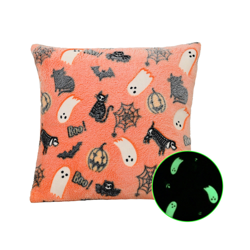Luminous Halloween Pillow Cover Set - 45x45cm Nordic Home Decor