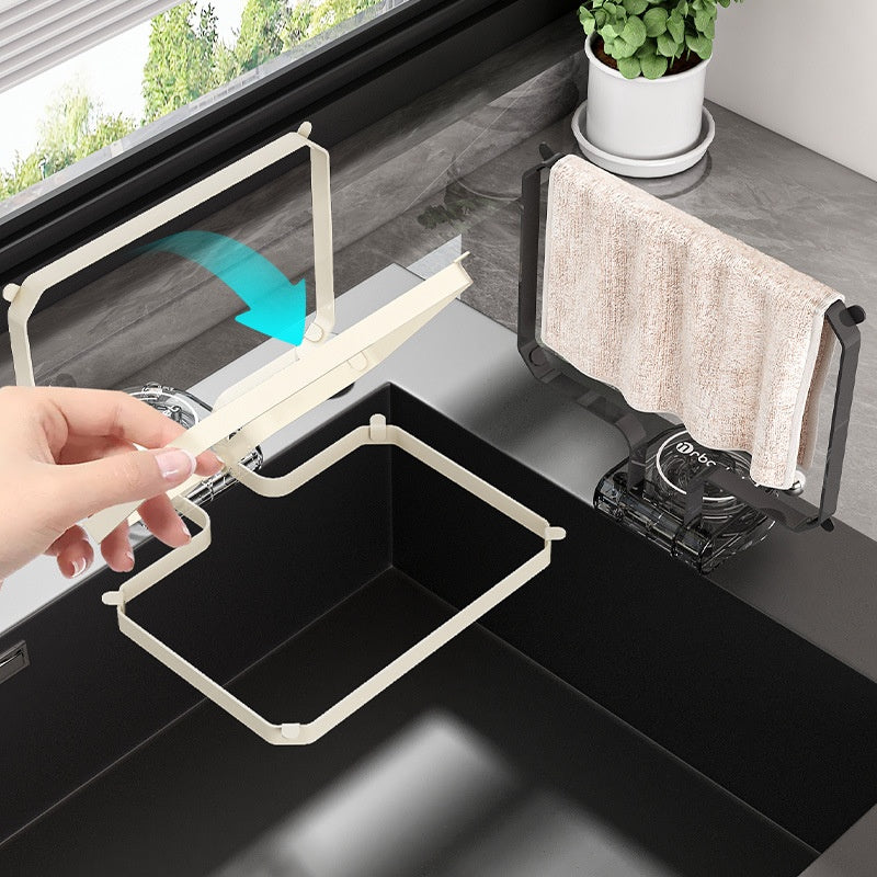 Multifunctional Sink Strainer Rack with Suction Cups - Kitchen Storage Organizer