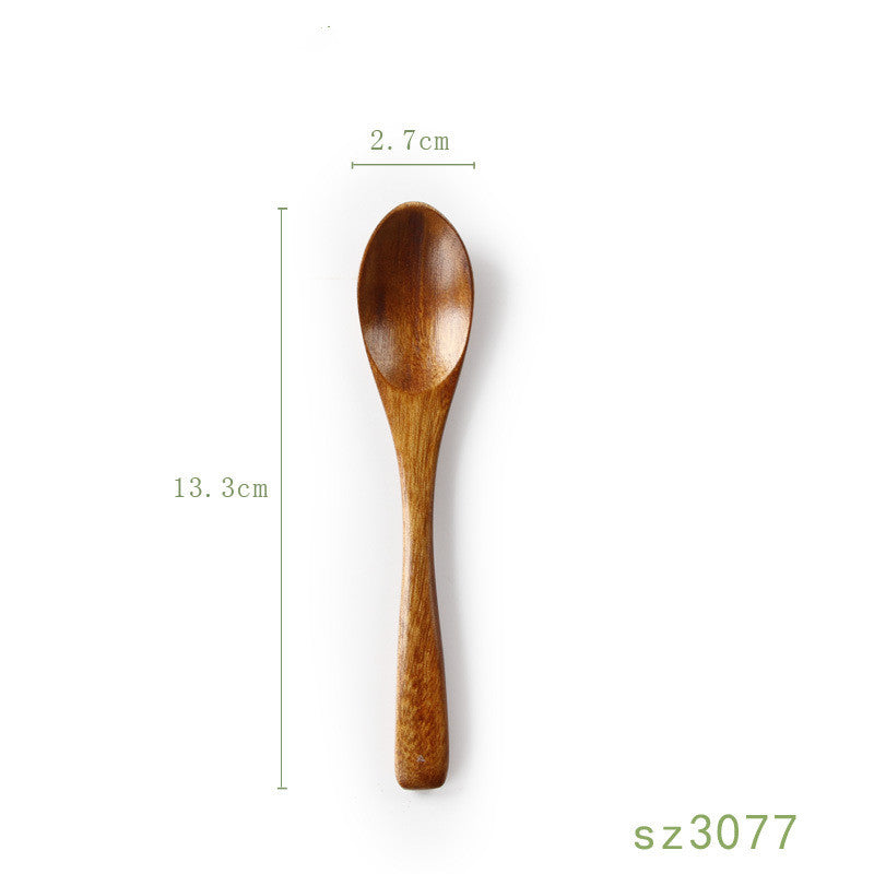Solid Wood Honey Spoon - Japanese Style Kitchen Utensil