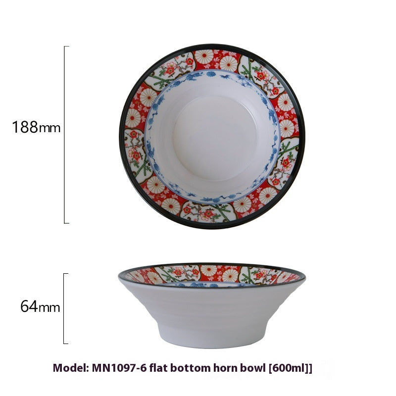 Japanese Cow-Shaped Porcelain Bowl Set for Kitchen & Dining