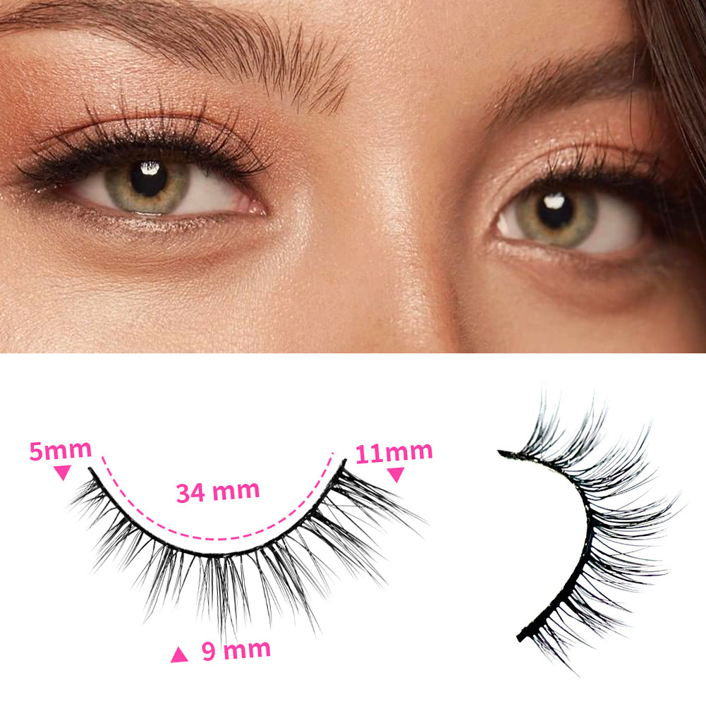 3D False Eyelashes - Multi-Layered Realistic Soft Lashes