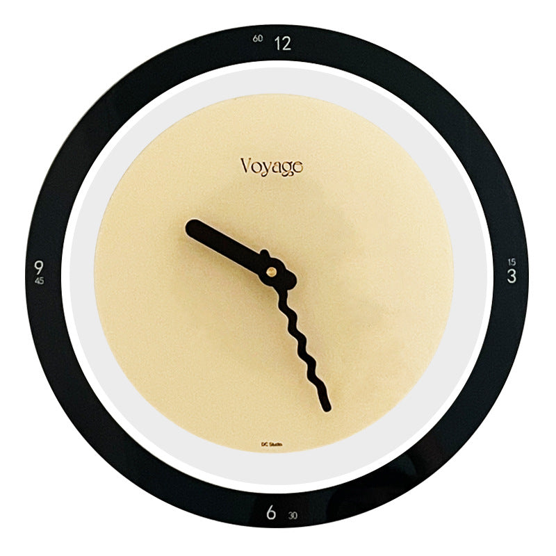 Modern Round Quartz Wall Clock 35cm Home Decor Nordic Style