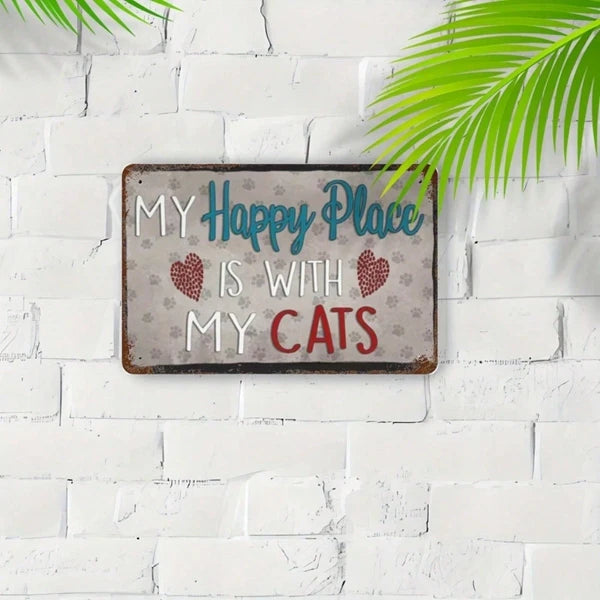 Metal Tin Wall Decoration Sign - 20 cm x 20 cm