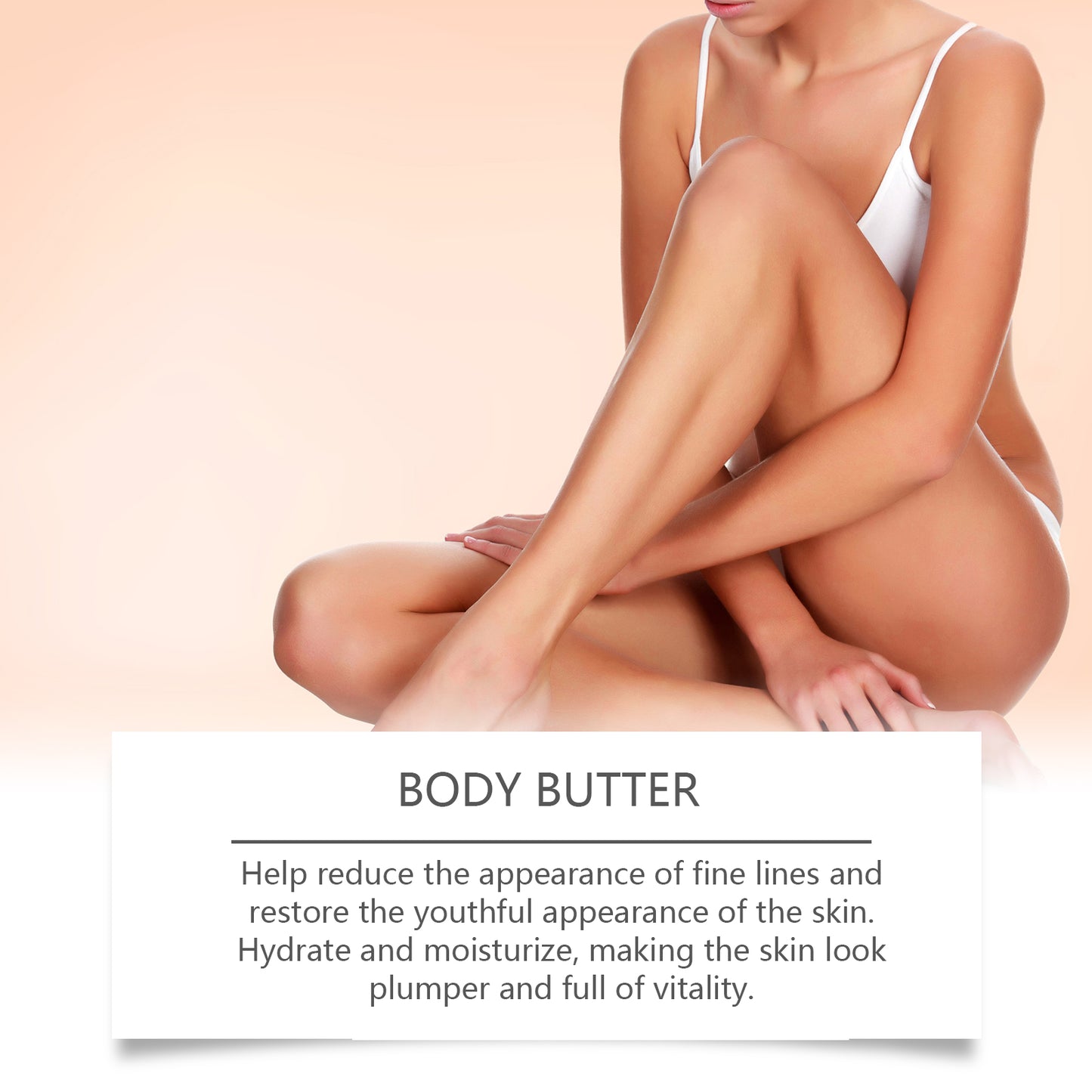 Firming Body Butter Cream with Hyaluronic Acid - Anti-Aging Moisturizer