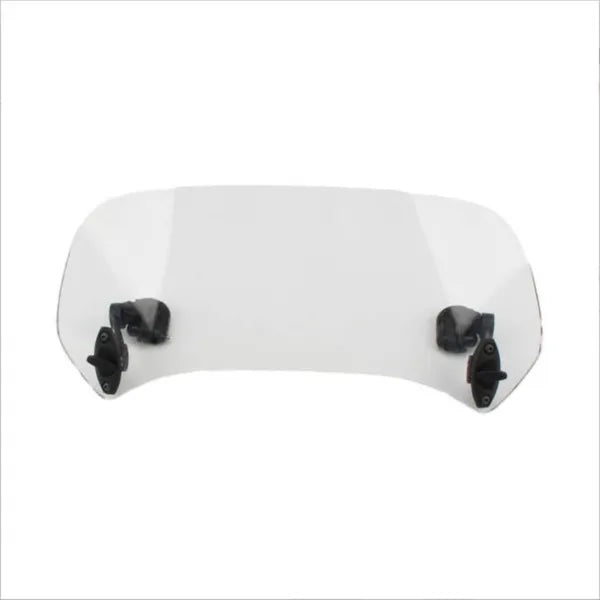 Universal Motorcycle Windshield Extension - Adjustable Clip-On Clear Shield