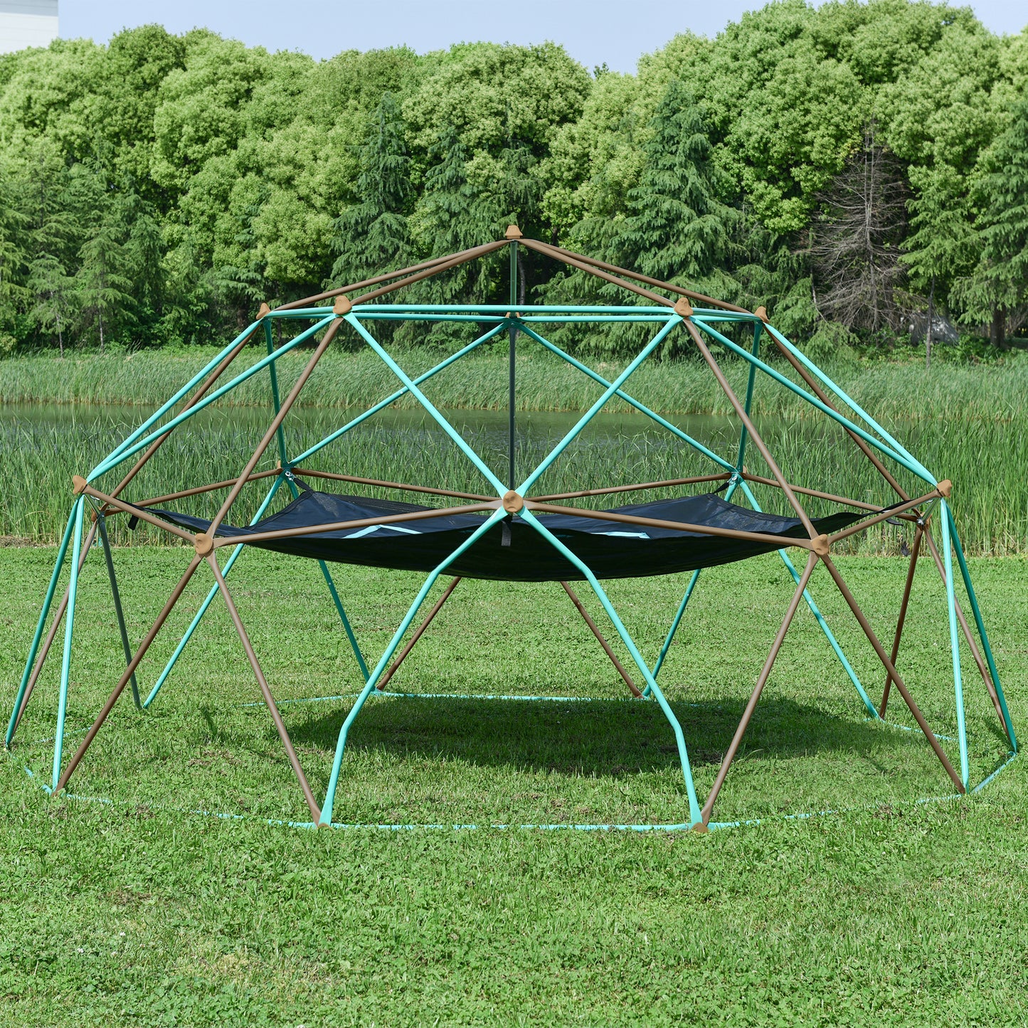 12ft Geometric Dome Climber Play Center, Kids Climbing Tower With