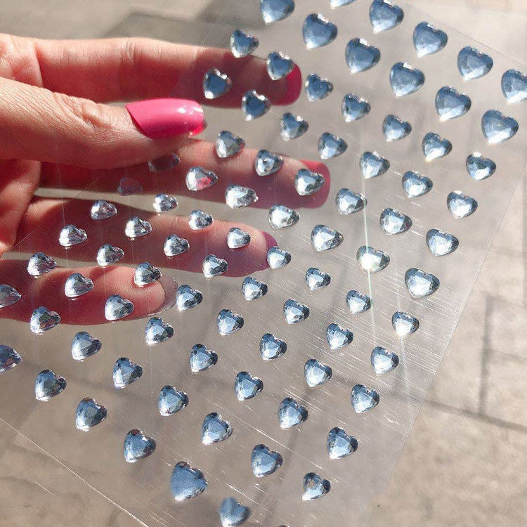 Pearl and Crystal Nail Art Stickers Set for DIY Manicure and Decor