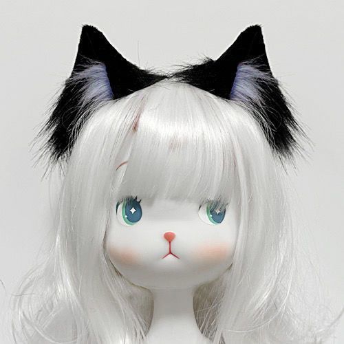 Cat Ear Headband with Pearls - Multiple Colors