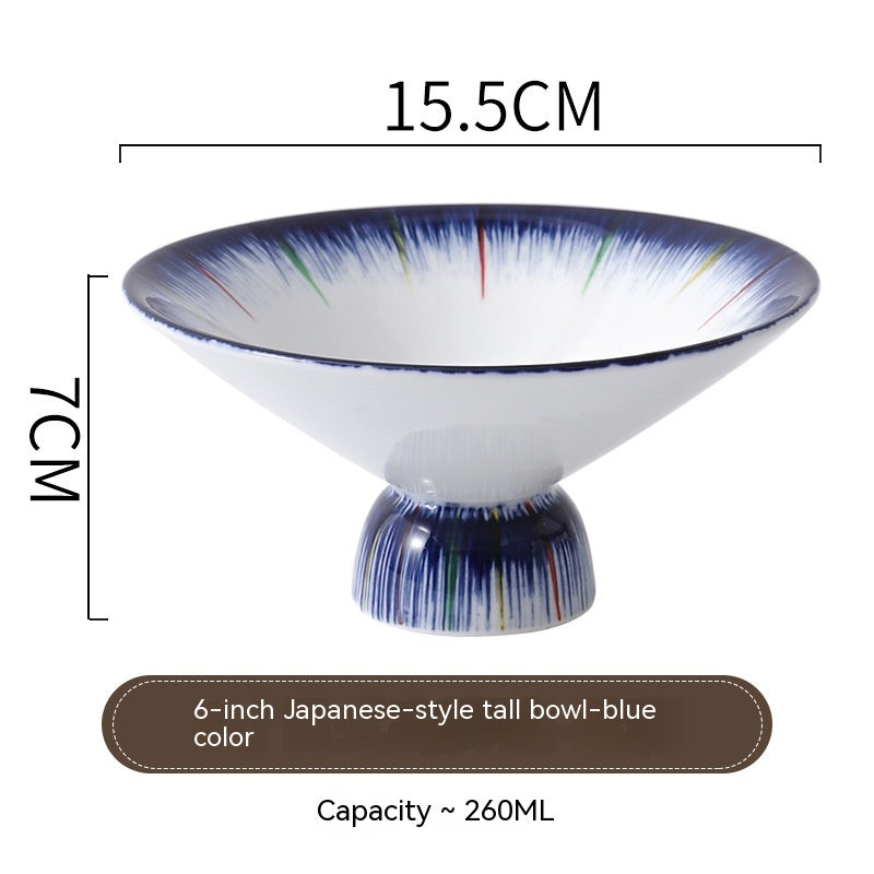 Japanese Tall Ceramic Bowl for Cooking & Serving - Multiple Colors