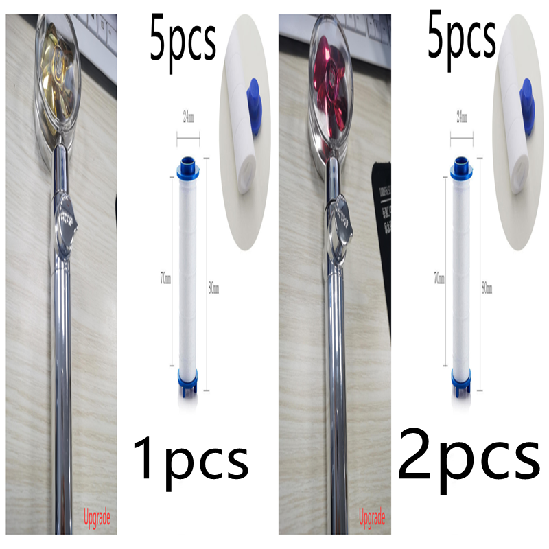 High Pressure Turbo Shower Head with Water Saving Feature & 360° Fan Extension