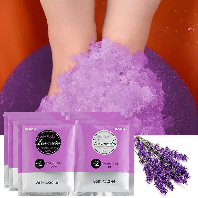 Lavender Crystal Bath Salt and Foot Soak Set - All Variants Included